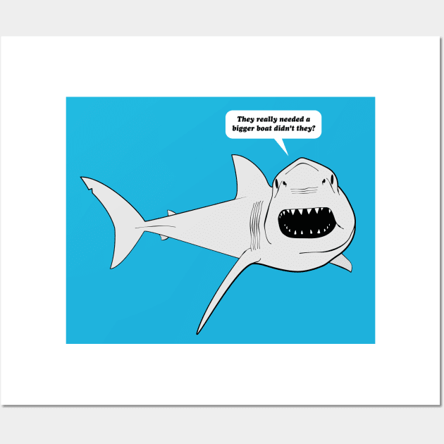 Great White Shark Wall Art by MoonwalkerInk